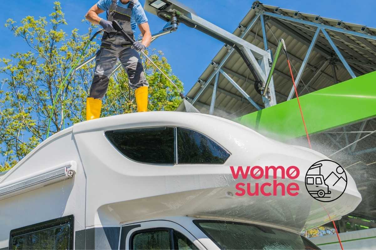 Mit dem Wohnmobil in die Waschanlage