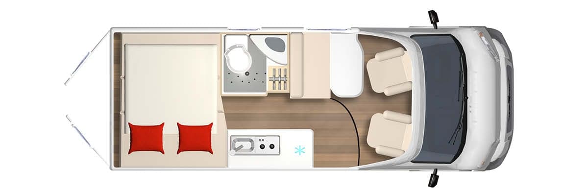 Bürstner Campeo C 600 - Kompaktes Wohnmobil mit Aufstelldach in Eisleben