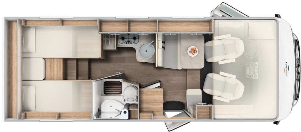 Carado T338 - Der Flexible - Wohnmobil in Elmenhorst