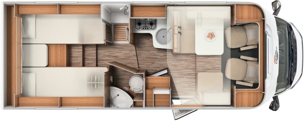 Carado T448 - Komfort-Klasse mit Hubbett - Wohnmobil in Langenfeld