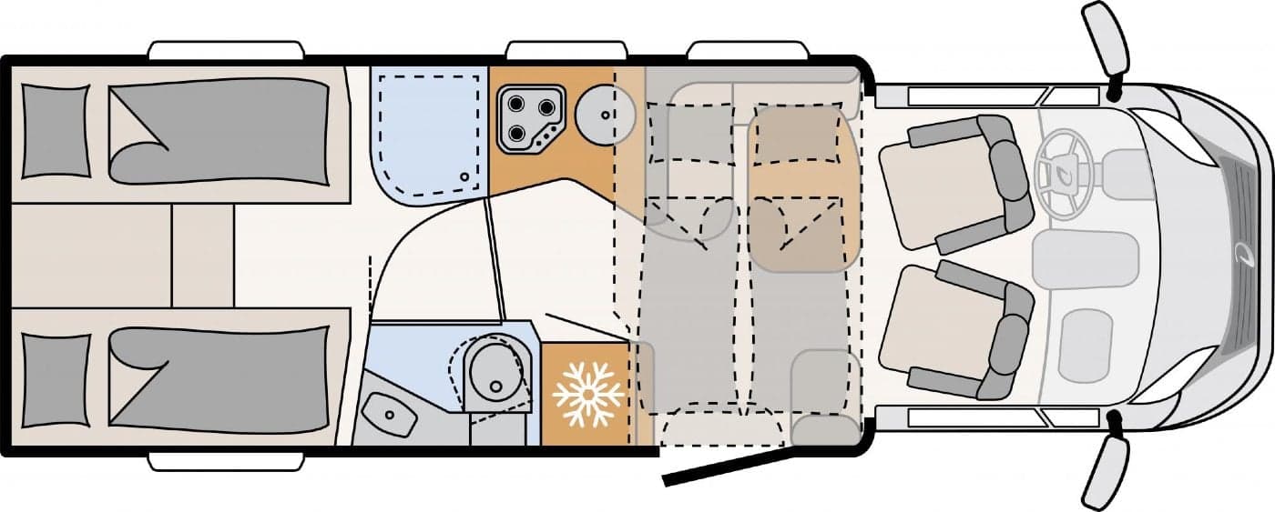Comfort Plus - Dethleffs Pulse CL 90 T 7051 EB - Teilintegriertes Wohnmobil in Mülheim/Düsseldorf