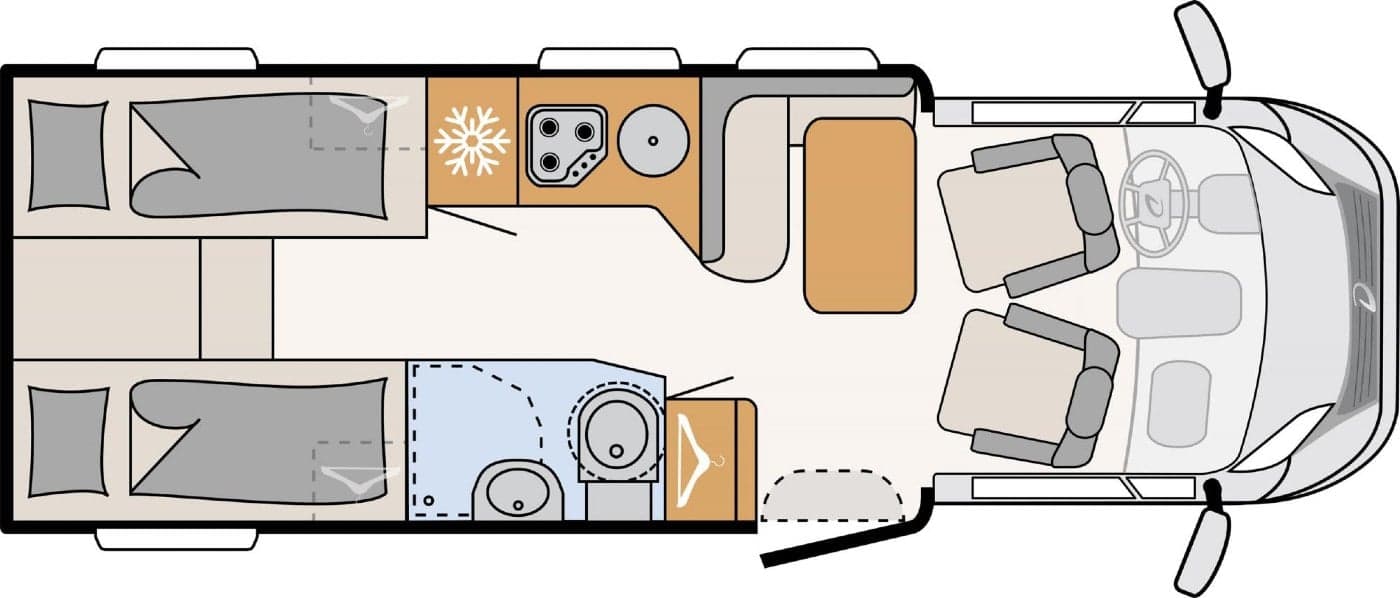 Comfort Standard - Dethleffs Pulse T 6811 EB - Teilintegriertes Wohnmobil in Sindelfingen