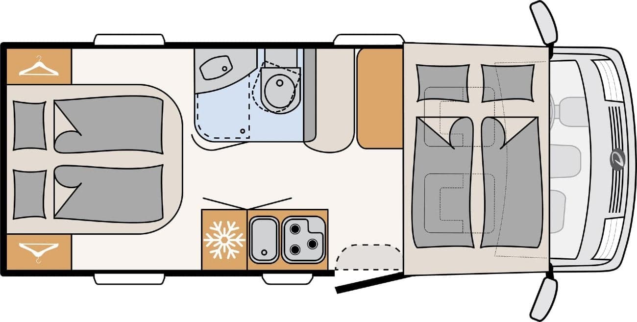Compact Luxury - Dethleffs Trend I 6557 DBM - Vollintegriertes Wohnmobil in Isny im Allgäu