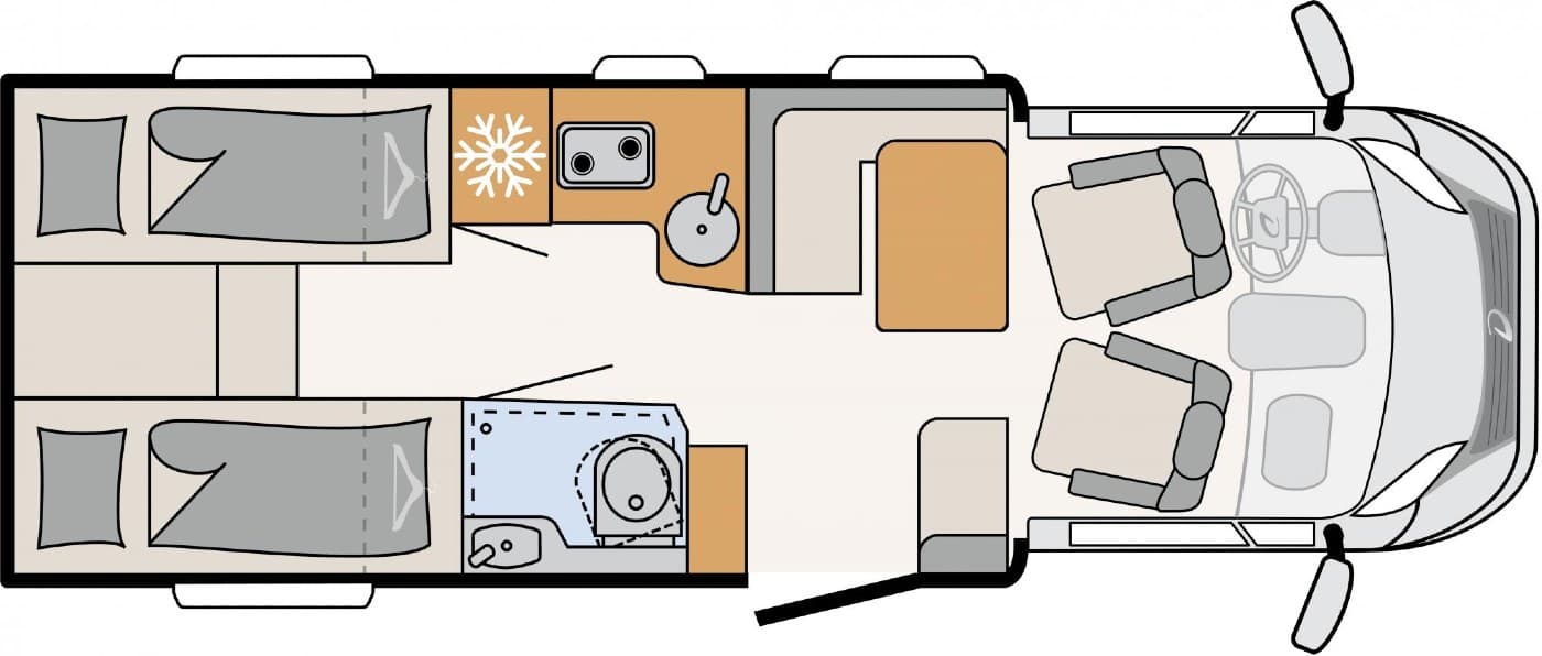 Compact Plus - Dethleffs Just 90 T 6812 EB - Teilintegriertes Wohnmobil in Mannheim
