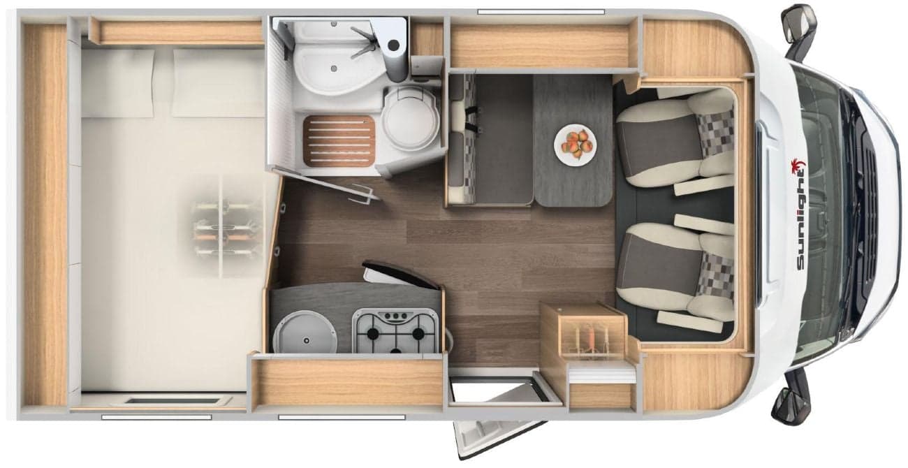 Compact Plus - Sunlight T 60 - Teilintegriertes Wohnmobil in Fraunberg (MUC)