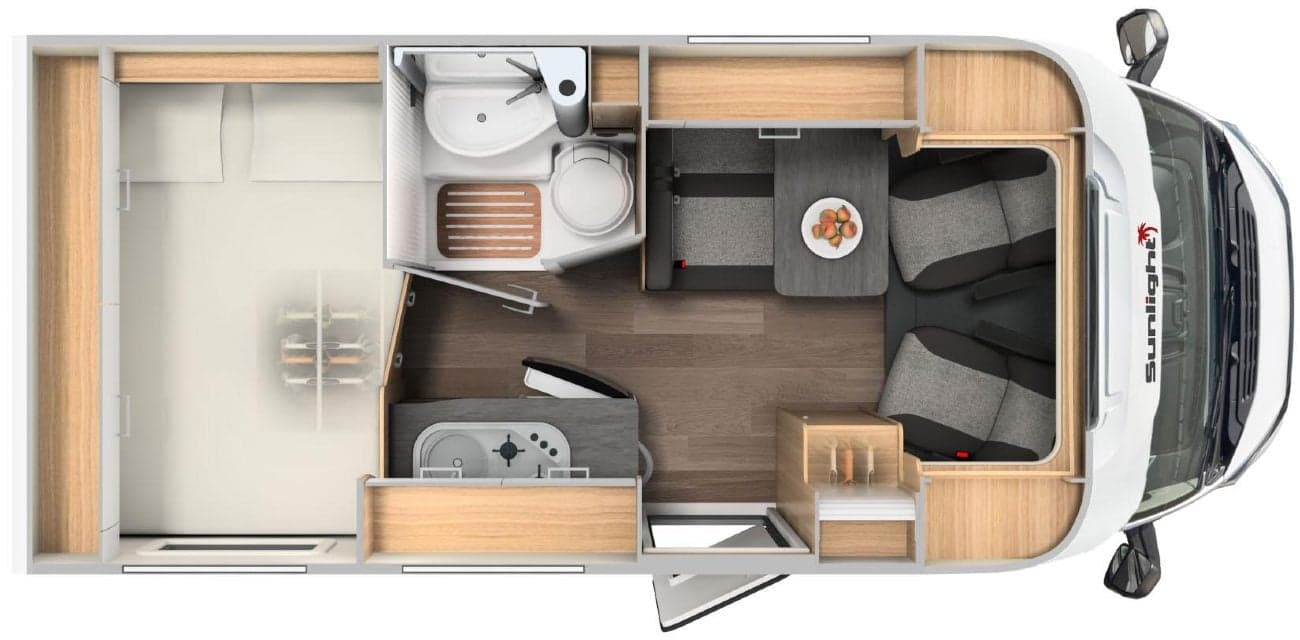 Compact Plus - Sunlight V 60 - Teilintegriertes Wohnmobil in Mannheim