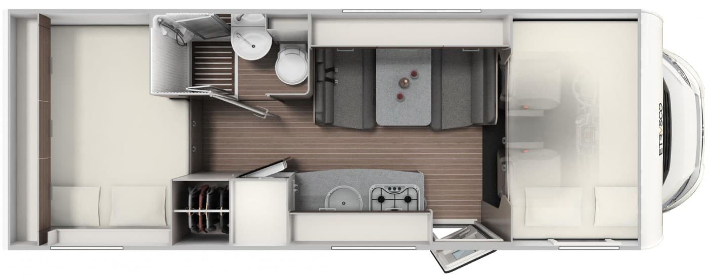 Family Luxury - Etrusco A 7300 DB - Alkoven Wohnmobil in Leutkirch im Allgäu