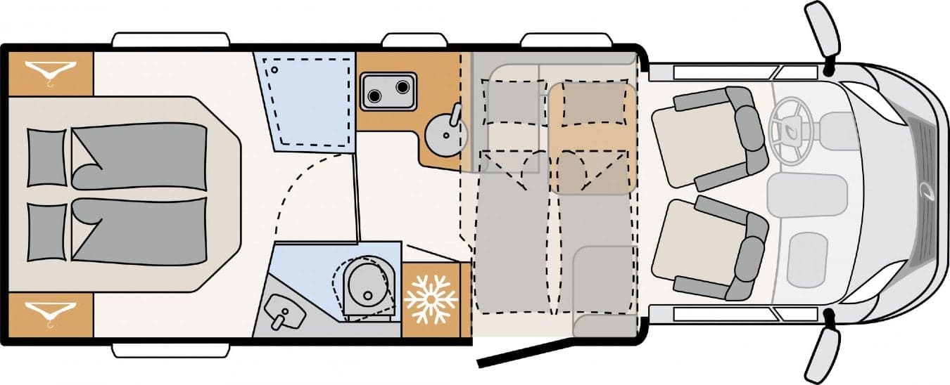 Family Standard - Dethleffs Just 90 T 7052 DBM - Teilintegriertes Wohnmobil in Mülheim/Düsseldorf