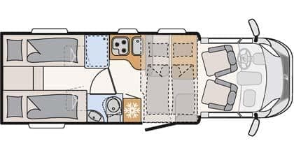 Family Standard - Dethleffs Just 90 T 7052 EB - Teilintegriertes Wohnmobil in Mannheim