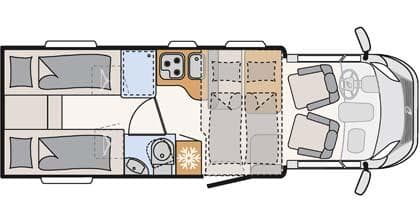 Family Standard - Dethleffs Trend T 7057 EB - Teilintegriertes Wohnmobil in Kerpen