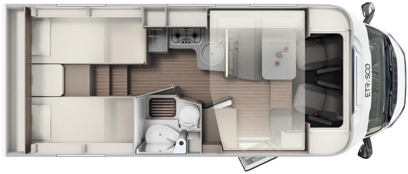 Family Standard - Etrusco T 6900 SB - Teilintegriertes Wohnmobil in Leutkirch im Allgäu