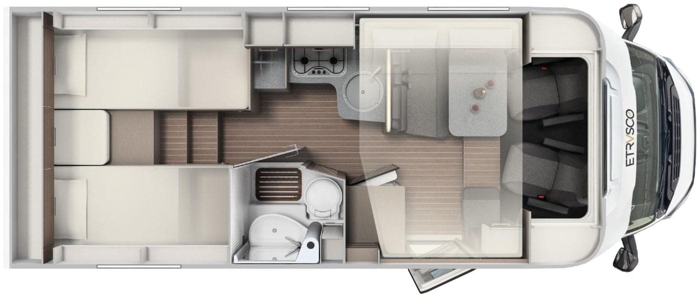 Family Standard - Etrusco T 7300 SB - Teilintegriertes Wohnmobil in Fraunberg (MUC)