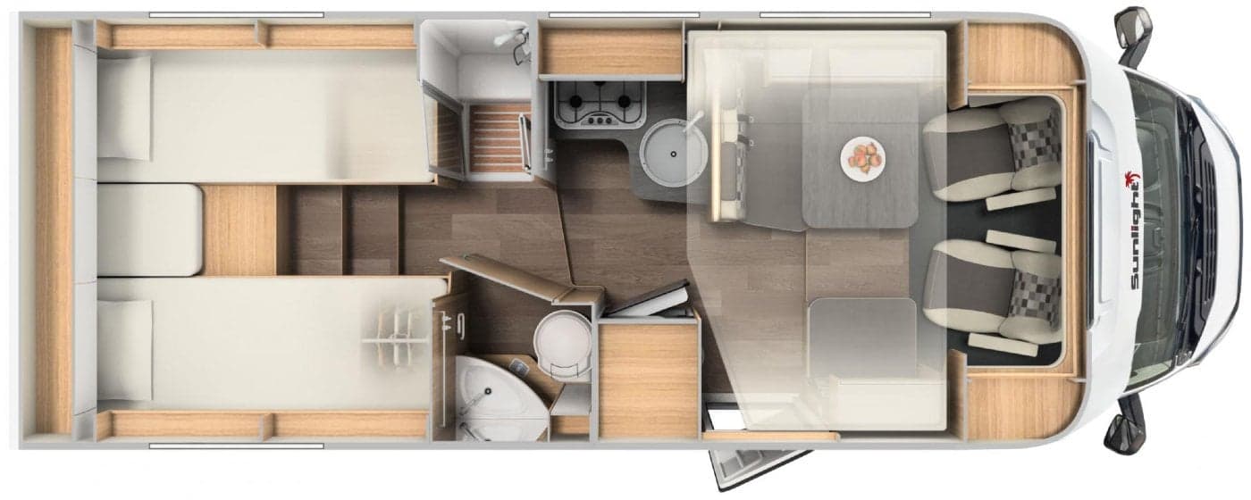 Family Standard - Sunlight T 68 Adv. - Teilintegriertes Wohnmobil in Passau