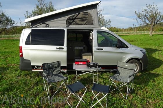 Mercedes Vito Camper extra lang mit Aufstelldach in Wernau
