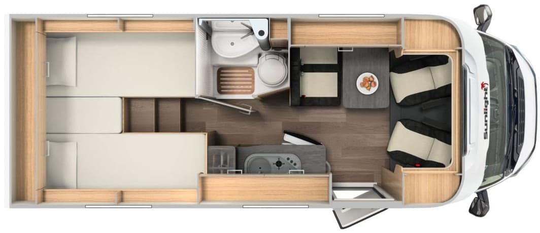 Sunlight V66 - Komfortables Wohnmobil für 2 Personen in Erfurt