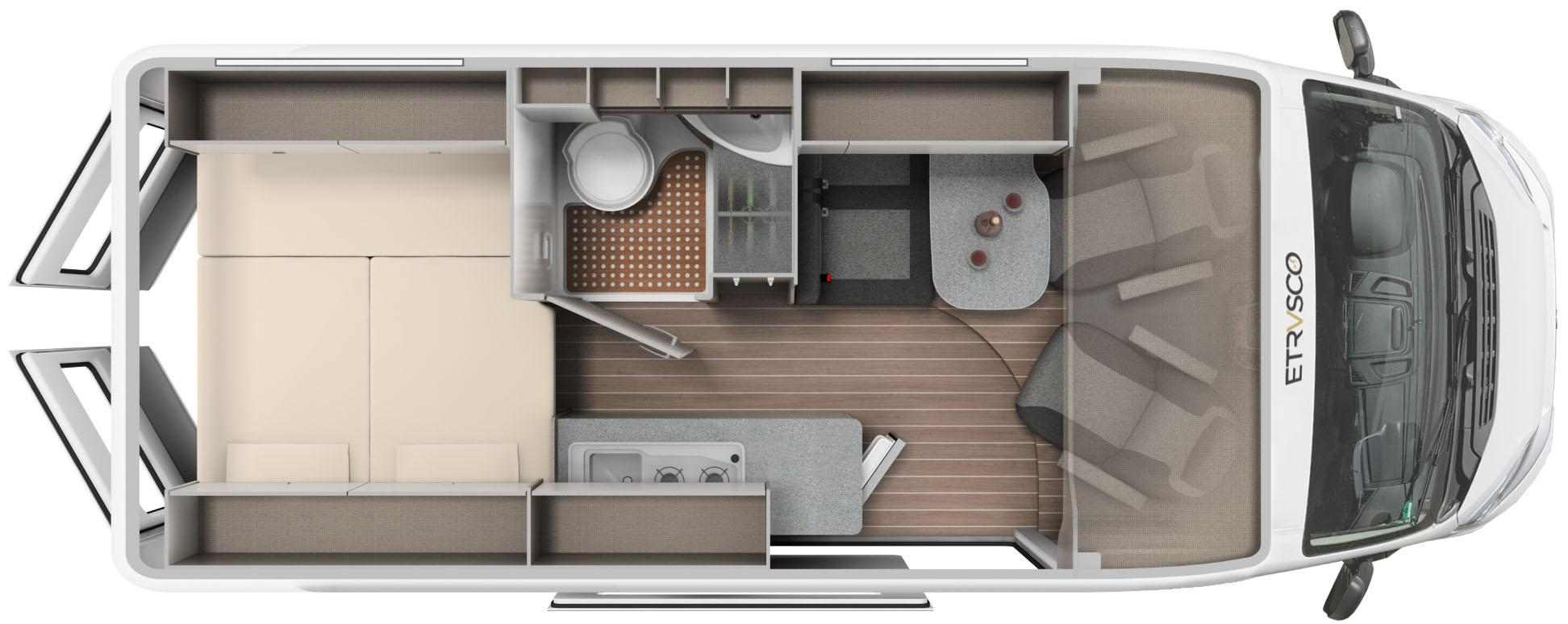 Urban Plus - Etrusco CV 600 DB - Wohnmobil in Fraunberg (Flughafen MUC)