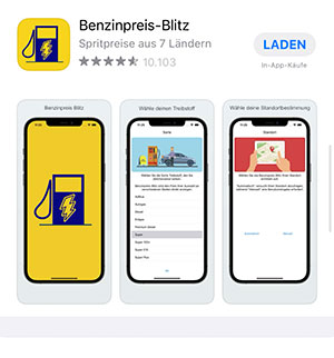 Benzinpreis-Blitz App