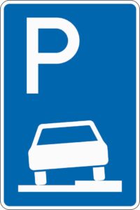 Parkplatz nu für PKW zugelassen
