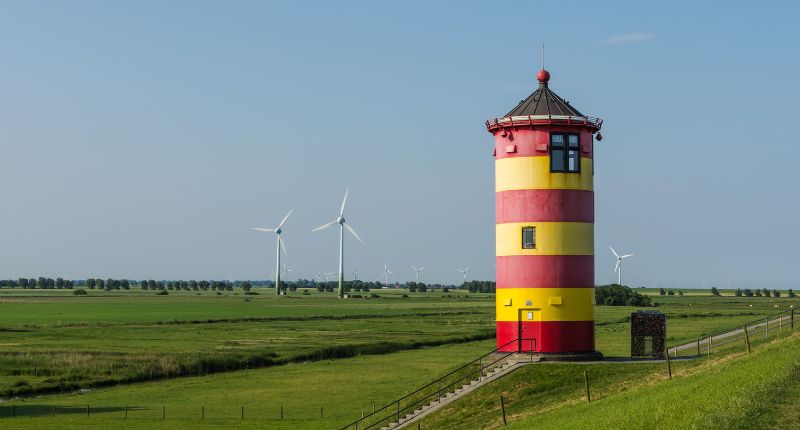 Der Pilsumer Leuchtturm gilt als Wahrzeichen ganz Ostfrieslands, weshalb er natürlich auch in diesem Reisebericht über Ostfriesland auftaucht.